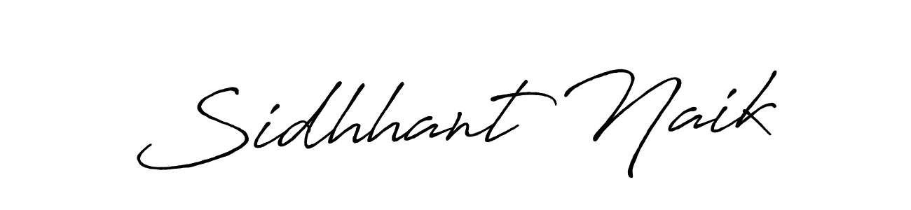 Sidhhant Naik stylish signature style. Best Handwritten Sign (Antro_Vectra_Bolder) for my name. Handwritten Signature Collection Ideas for my name Sidhhant Naik. Sidhhant Naik signature style 7 images and pictures png