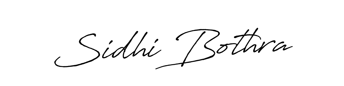 Design your own signature with our free online signature maker. With this signature software, you can create a handwritten (Antro_Vectra_Bolder) signature for name Sidhi Bothra. Sidhi Bothra signature style 7 images and pictures png