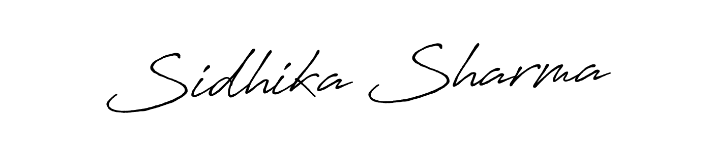 How to make Sidhika Sharma signature? Antro_Vectra_Bolder is a professional autograph style. Create handwritten signature for Sidhika Sharma name. Sidhika Sharma signature style 7 images and pictures png