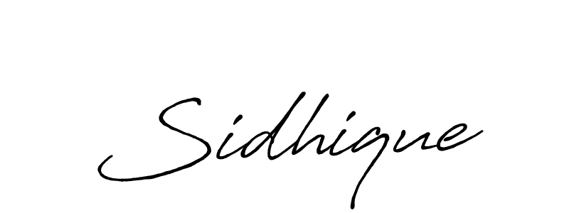 Use a signature maker to create a handwritten signature online. With this signature software, you can design (Antro_Vectra_Bolder) your own signature for name Sidhique. Sidhique signature style 7 images and pictures png