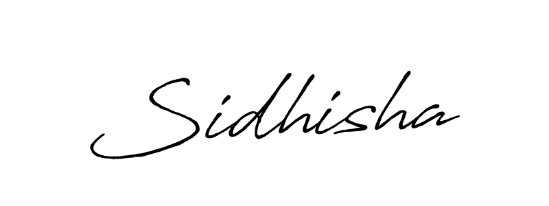 How to make Sidhisha signature? Antro_Vectra_Bolder is a professional autograph style. Create handwritten signature for Sidhisha name. Sidhisha signature style 7 images and pictures png