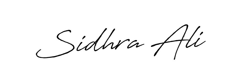 How to make Sidhra Ali signature? Antro_Vectra_Bolder is a professional autograph style. Create handwritten signature for Sidhra Ali name. Sidhra Ali signature style 7 images and pictures png