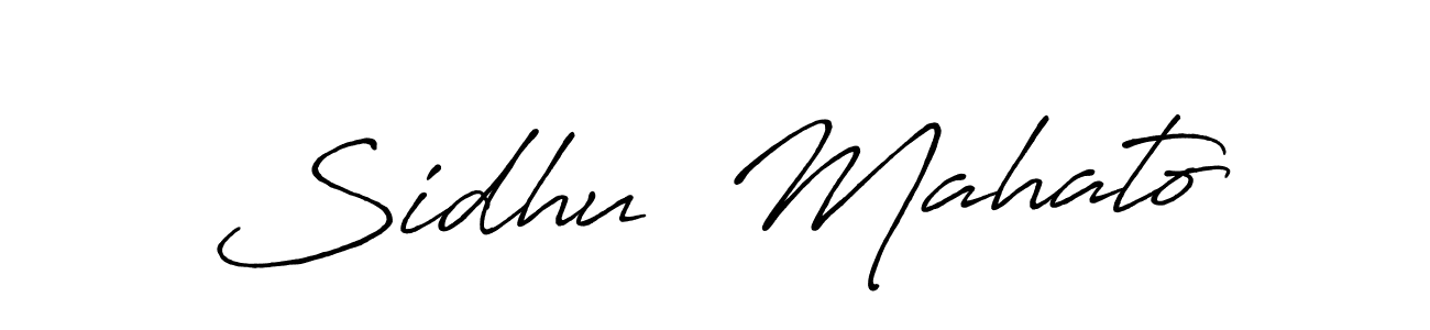 Also we have Sidhu  Mahato name is the best signature style. Create professional handwritten signature collection using Antro_Vectra_Bolder autograph style. Sidhu  Mahato signature style 7 images and pictures png