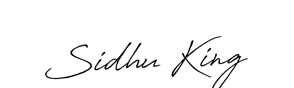 Use a signature maker to create a handwritten signature online. With this signature software, you can design (Antro_Vectra_Bolder) your own signature for name Sidhu King. Sidhu King signature style 7 images and pictures png
