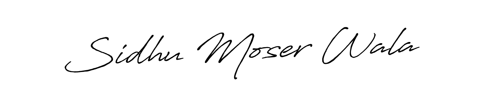 Use a signature maker to create a handwritten signature online. With this signature software, you can design (Antro_Vectra_Bolder) your own signature for name Sidhu Moser Wala. Sidhu Moser Wala signature style 7 images and pictures png