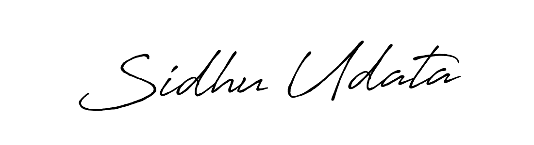 Use a signature maker to create a handwritten signature online. With this signature software, you can design (Antro_Vectra_Bolder) your own signature for name Sidhu Udata. Sidhu Udata signature style 7 images and pictures png