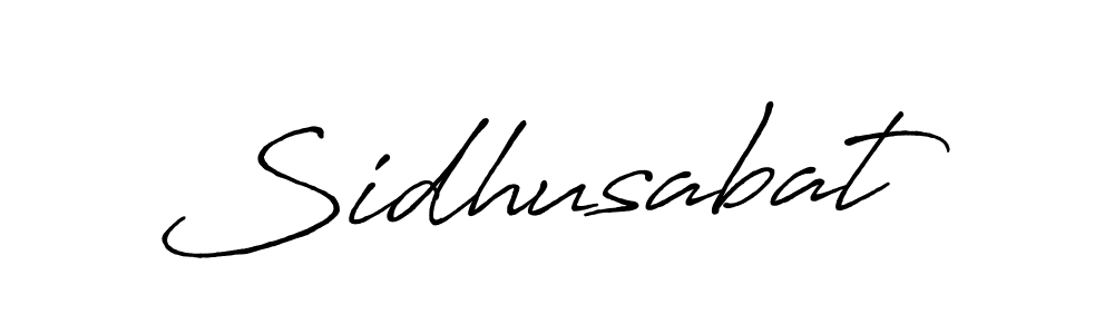 Create a beautiful signature design for name Sidhusabat. With this signature (Antro_Vectra_Bolder) fonts, you can make a handwritten signature for free. Sidhusabat signature style 7 images and pictures png