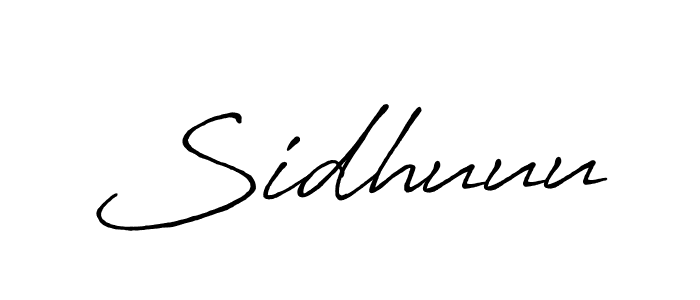 Also we have Sidhuuu name is the best signature style. Create professional handwritten signature collection using Antro_Vectra_Bolder autograph style. Sidhuuu signature style 7 images and pictures png