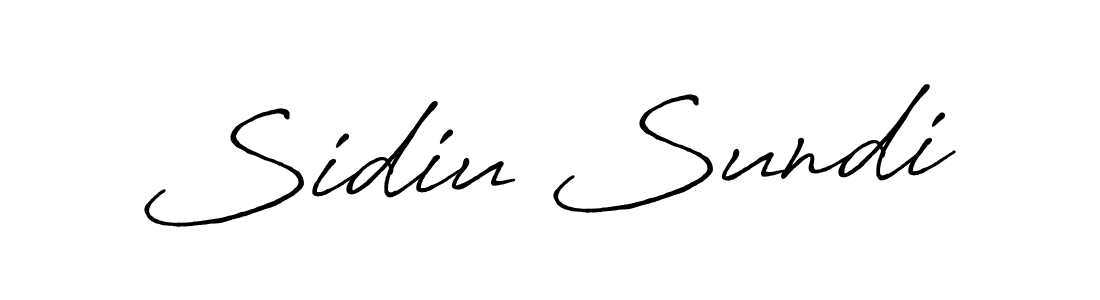 Sidiu Sundi stylish signature style. Best Handwritten Sign (Antro_Vectra_Bolder) for my name. Handwritten Signature Collection Ideas for my name Sidiu Sundi. Sidiu Sundi signature style 7 images and pictures png