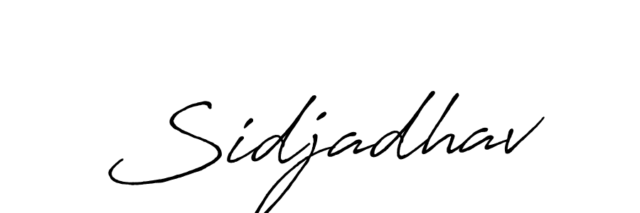 Also we have Sidjadhav name is the best signature style. Create professional handwritten signature collection using Antro_Vectra_Bolder autograph style. Sidjadhav signature style 7 images and pictures png