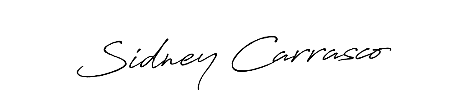 Similarly Antro_Vectra_Bolder is the best handwritten signature design. Signature creator online .You can use it as an online autograph creator for name Sidney Carrasco. Sidney Carrasco signature style 7 images and pictures png