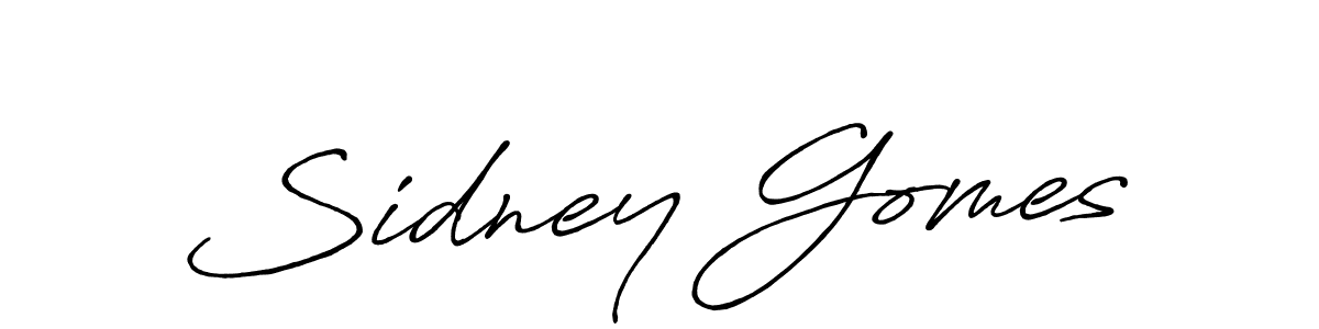 How to make Sidney Gomes signature? Antro_Vectra_Bolder is a professional autograph style. Create handwritten signature for Sidney Gomes name. Sidney Gomes signature style 7 images and pictures png