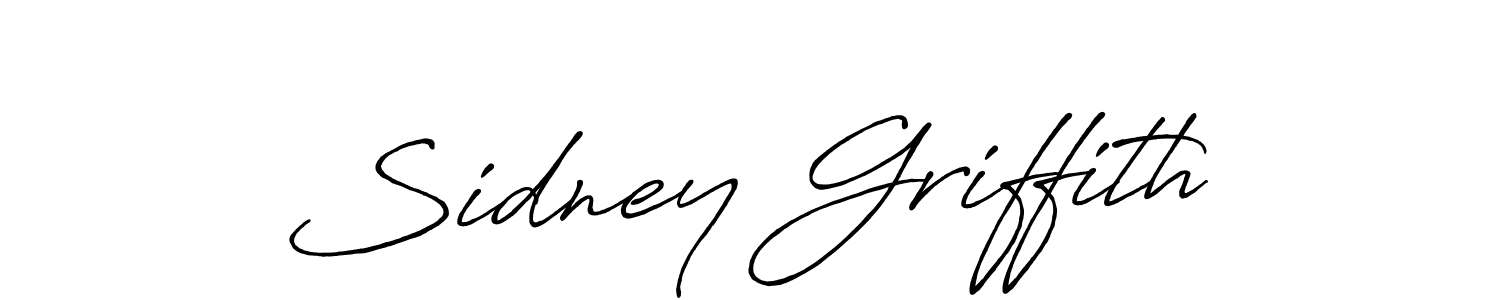 Sidney Griffith stylish signature style. Best Handwritten Sign (Antro_Vectra_Bolder) for my name. Handwritten Signature Collection Ideas for my name Sidney Griffith. Sidney Griffith signature style 7 images and pictures png