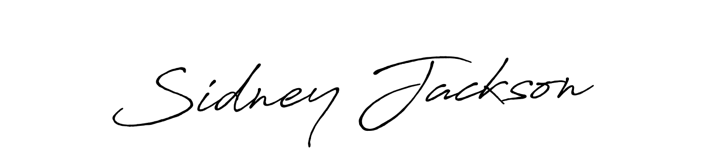 Sidney Jackson stylish signature style. Best Handwritten Sign (Antro_Vectra_Bolder) for my name. Handwritten Signature Collection Ideas for my name Sidney Jackson. Sidney Jackson signature style 7 images and pictures png