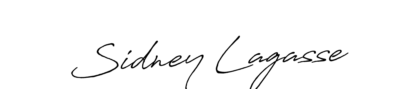 You should practise on your own different ways (Antro_Vectra_Bolder) to write your name (Sidney Lagasse) in signature. don't let someone else do it for you. Sidney Lagasse signature style 7 images and pictures png