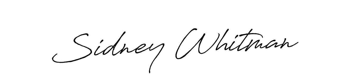 You should practise on your own different ways (Antro_Vectra_Bolder) to write your name (Sidney Whitman) in signature. don't let someone else do it for you. Sidney Whitman signature style 7 images and pictures png
