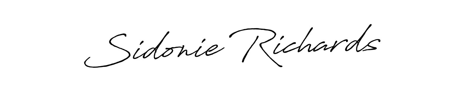 Sidonie Richards stylish signature style. Best Handwritten Sign (Antro_Vectra_Bolder) for my name. Handwritten Signature Collection Ideas for my name Sidonie Richards. Sidonie Richards signature style 7 images and pictures png