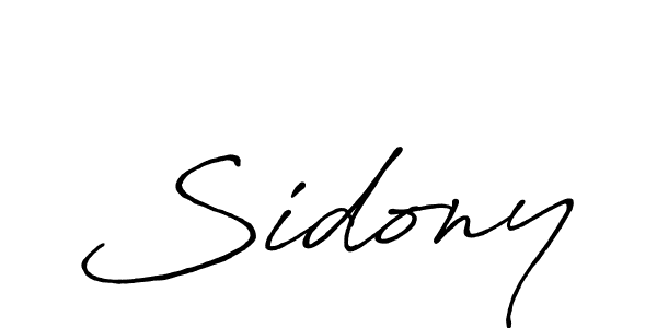 Also You can easily find your signature by using the search form. We will create Sidony name handwritten signature images for you free of cost using Antro_Vectra_Bolder sign style. Sidony signature style 7 images and pictures png