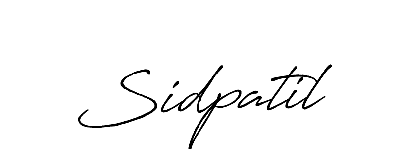 Antro_Vectra_Bolder is a professional signature style that is perfect for those who want to add a touch of class to their signature. It is also a great choice for those who want to make their signature more unique. Get Sidpatil name to fancy signature for free. Sidpatil signature style 7 images and pictures png