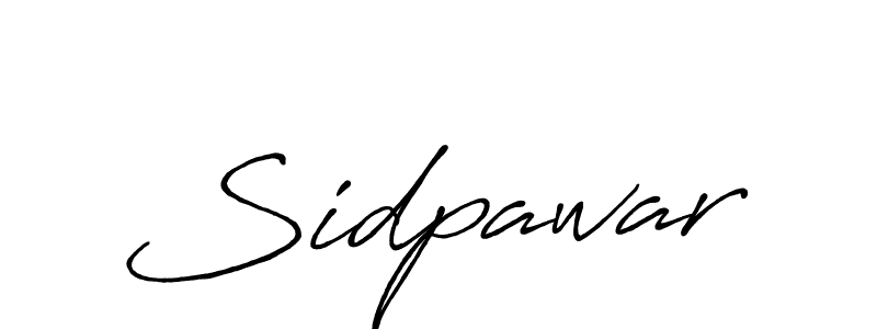 How to make Sidpawar name signature. Use Antro_Vectra_Bolder style for creating short signs online. This is the latest handwritten sign. Sidpawar signature style 7 images and pictures png