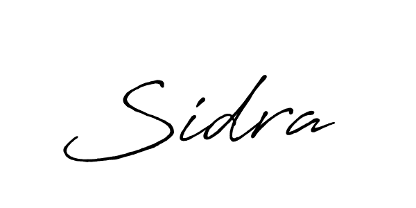 Make a beautiful signature design for name Sidra . With this signature (Antro_Vectra_Bolder) style, you can create a handwritten signature for free. Sidra  signature style 7 images and pictures png