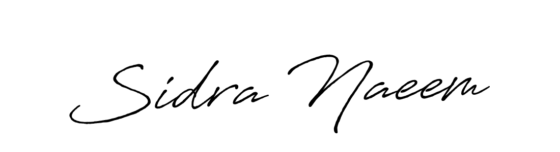 Also You can easily find your signature by using the search form. We will create Sidra Naeem name handwritten signature images for you free of cost using Antro_Vectra_Bolder sign style. Sidra Naeem signature style 7 images and pictures png