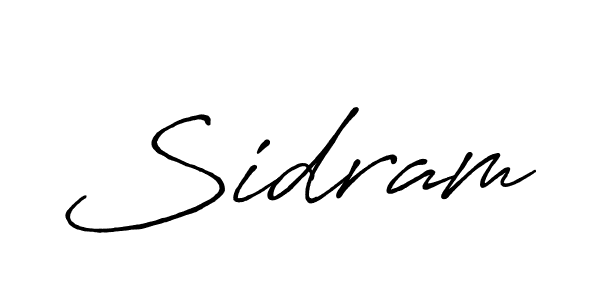 You should practise on your own different ways (Antro_Vectra_Bolder) to write your name (Sidram) in signature. don't let someone else do it for you. Sidram signature style 7 images and pictures png