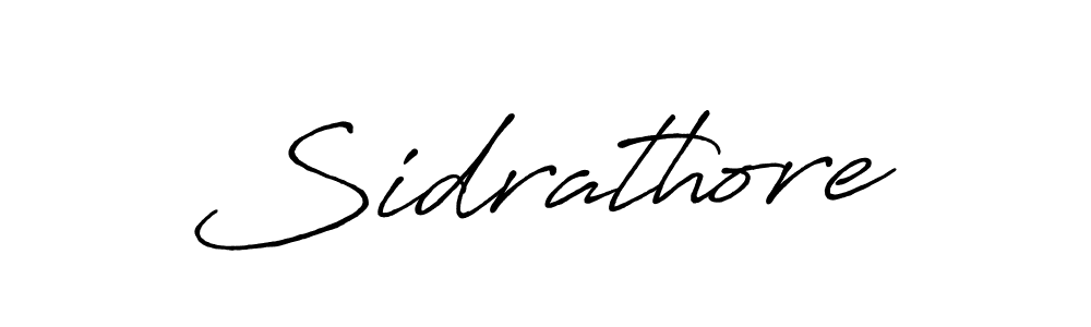 Make a beautiful signature design for name Sidrathore. With this signature (Antro_Vectra_Bolder) style, you can create a handwritten signature for free. Sidrathore signature style 7 images and pictures png