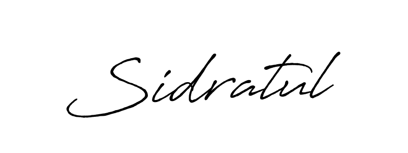 Create a beautiful signature design for name Sidratul. With this signature (Antro_Vectra_Bolder) fonts, you can make a handwritten signature for free. Sidratul signature style 7 images and pictures png