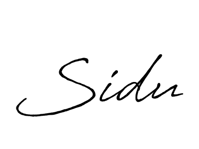 Sidu stylish signature style. Best Handwritten Sign (Antro_Vectra_Bolder) for my name. Handwritten Signature Collection Ideas for my name Sidu. Sidu signature style 7 images and pictures png