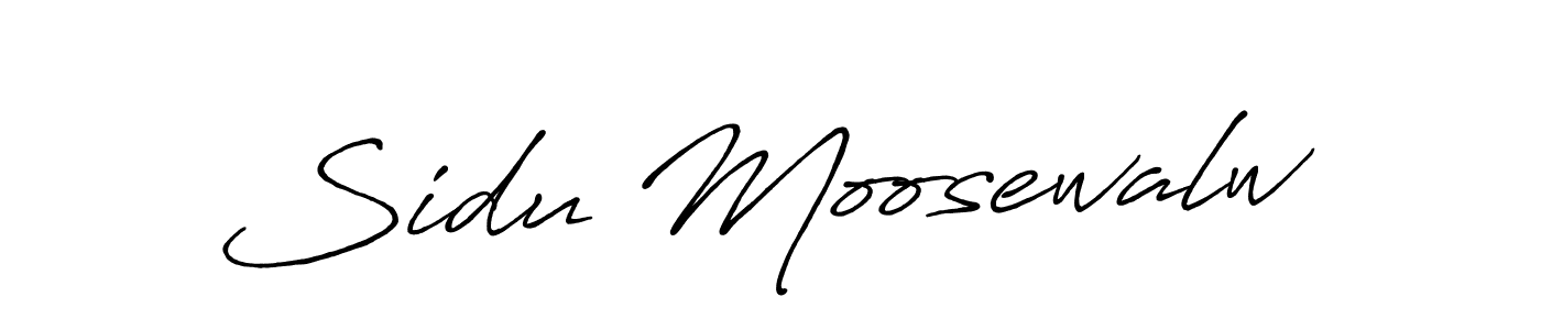 Design your own signature with our free online signature maker. With this signature software, you can create a handwritten (Antro_Vectra_Bolder) signature for name Sidu Moosewalw. Sidu Moosewalw signature style 7 images and pictures png