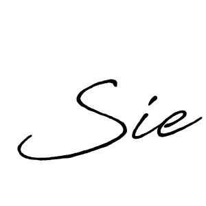 The best way (Antro_Vectra_Bolder) to make a short signature is to pick only two or three words in your name. The name Sie include a total of six letters. For converting this name. Sie signature style 7 images and pictures png