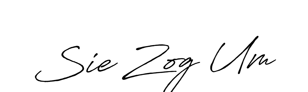 How to make Sie Zog Um signature? Antro_Vectra_Bolder is a professional autograph style. Create handwritten signature for Sie Zog Um name. Sie Zog Um signature style 7 images and pictures png