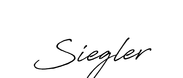Make a beautiful signature design for name Siegler. With this signature (Antro_Vectra_Bolder) style, you can create a handwritten signature for free. Siegler signature style 7 images and pictures png