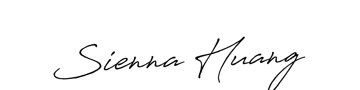 Make a beautiful signature design for name Sienna Huang. With this signature (Antro_Vectra_Bolder) style, you can create a handwritten signature for free. Sienna Huang signature style 7 images and pictures png