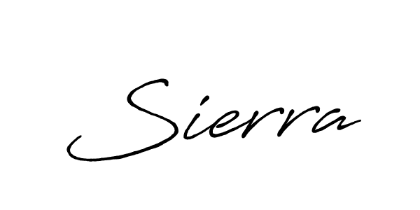Also we have Sierra name is the best signature style. Create professional handwritten signature collection using Antro_Vectra_Bolder autograph style. Sierra signature style 7 images and pictures png