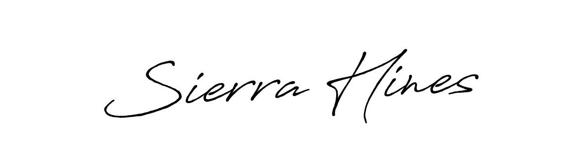 How to make Sierra Hines signature? Antro_Vectra_Bolder is a professional autograph style. Create handwritten signature for Sierra Hines name. Sierra Hines signature style 7 images and pictures png