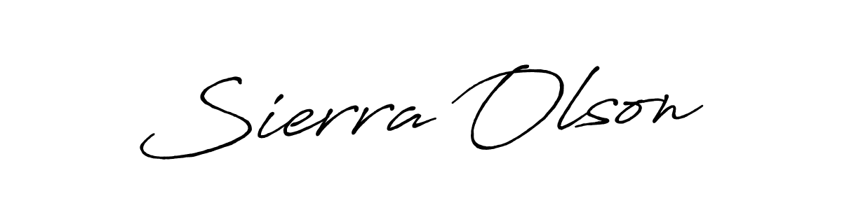 if you are searching for the best signature style for your name Sierra Olson. so please give up your signature search. here we have designed multiple signature styles  using Antro_Vectra_Bolder. Sierra Olson signature style 7 images and pictures png