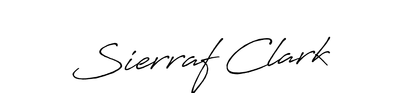 How to make Sierraf Clark signature? Antro_Vectra_Bolder is a professional autograph style. Create handwritten signature for Sierraf Clark name. Sierraf Clark signature style 7 images and pictures png