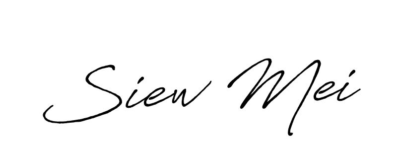 Design your own signature with our free online signature maker. With this signature software, you can create a handwritten (Antro_Vectra_Bolder) signature for name Siew Mei. Siew Mei signature style 7 images and pictures png
