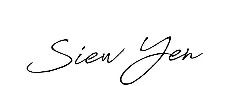 Make a beautiful signature design for name Siew Yen. With this signature (Antro_Vectra_Bolder) style, you can create a handwritten signature for free. Siew Yen signature style 7 images and pictures png