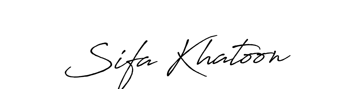 You should practise on your own different ways (Antro_Vectra_Bolder) to write your name (Sifa Khatoon) in signature. don't let someone else do it for you. Sifa Khatoon signature style 7 images and pictures png