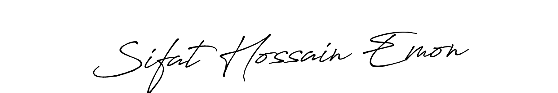 Similarly Antro_Vectra_Bolder is the best handwritten signature design. Signature creator online .You can use it as an online autograph creator for name Sifat Hossain Emon. Sifat Hossain Emon signature style 7 images and pictures png