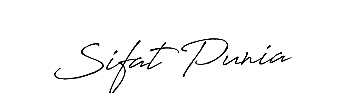 Once you've used our free online signature maker to create your best signature Antro_Vectra_Bolder style, it's time to enjoy all of the benefits that Sifat Punia name signing documents. Sifat Punia signature style 7 images and pictures png