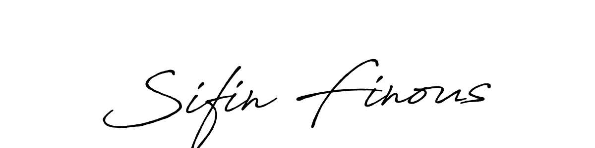 Create a beautiful signature design for name Sifin Finous. With this signature (Antro_Vectra_Bolder) fonts, you can make a handwritten signature for free. Sifin Finous signature style 7 images and pictures png