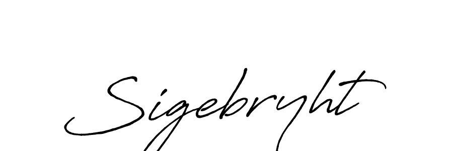 How to make Sigebryht name signature. Use Antro_Vectra_Bolder style for creating short signs online. This is the latest handwritten sign. Sigebryht signature style 7 images and pictures png