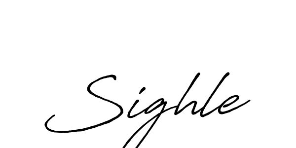 You should practise on your own different ways (Antro_Vectra_Bolder) to write your name (Sighle) in signature. don't let someone else do it for you. Sighle signature style 7 images and pictures png