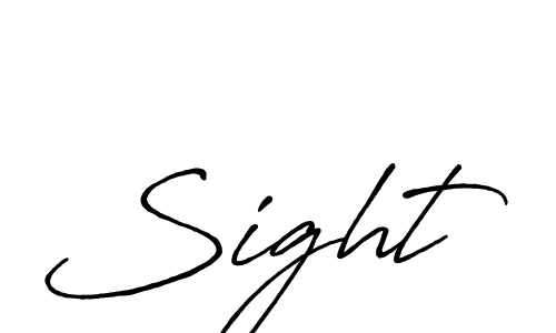 Sight stylish signature style. Best Handwritten Sign (Antro_Vectra_Bolder) for my name. Handwritten Signature Collection Ideas for my name Sight. Sight signature style 7 images and pictures png