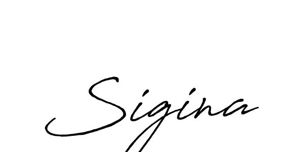 Sigina stylish signature style. Best Handwritten Sign (Antro_Vectra_Bolder) for my name. Handwritten Signature Collection Ideas for my name Sigina. Sigina signature style 7 images and pictures png