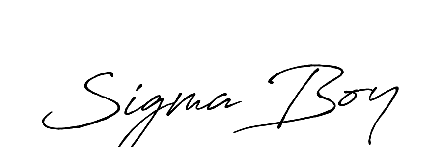 Also we have Sigma Boy name is the best signature style. Create professional handwritten signature collection using Antro_Vectra_Bolder autograph style. Sigma Boy signature style 7 images and pictures png